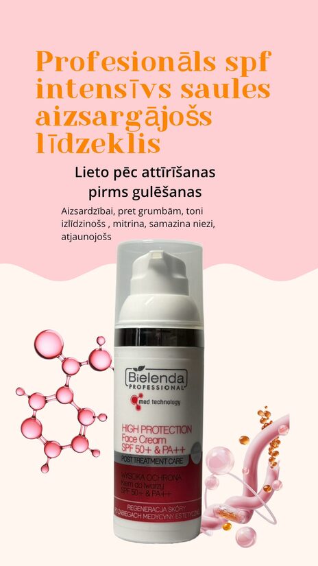 High Protection Face Cream SPF 50+ &PA++ (Bielenda)